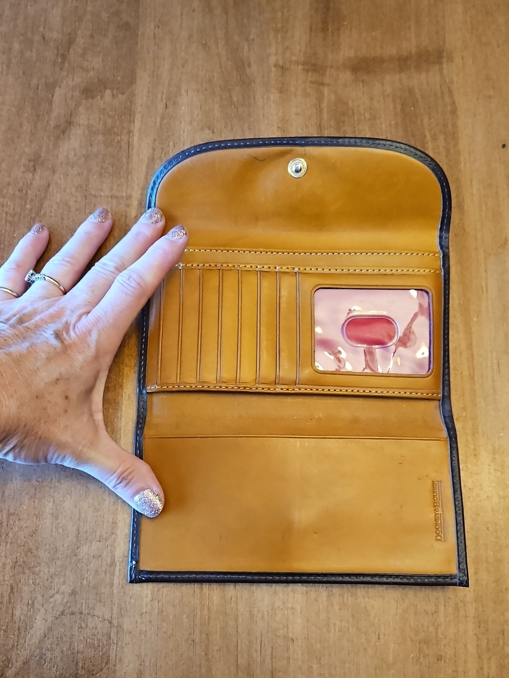 Dooney & Bourke 1975 Tote Set Brown Tmoro - Picture 12 of 16